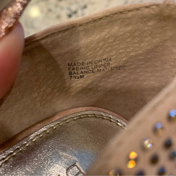 Bakers Showstopper Champagne Platform Rhinestone Pumps - Picture 8 of 10